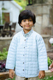 Light Green Gingham Quilted Jacket