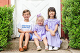 Blue Ghosts Smocked Beau T-Shirt/Shorts Set