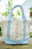 Ruth and Ralph Floral Canvas Tote Bag