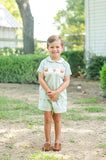 Thanksgiving Smocked Green Samuel Shirt/Shorts Set