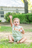 Thanksgiving Smocked Green Benjamin Jonjon