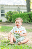 Thanksgiving Smocked Green Benjamin Jonjon