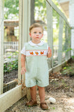 Thanksgiving Smocked Green Benjamin Jonjon