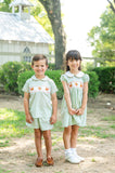 Thanksgiving Smocked Green Caroline Dress