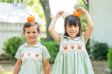 Thanksgiving Smocked Green Caroline Dress