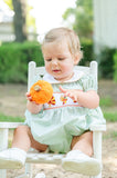 Thanksgiving Smocked Green Eleanor Bubble