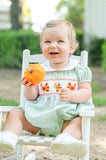 Thanksgiving Smocked Green Eleanor Bubble