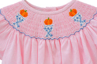 Pumpkins Smocked Annabelle Bloomer Set
