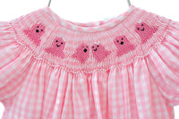 Pink Ghosts Smocked Helen Dress