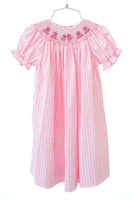 Pink Ghosts Smocked Helen Dress