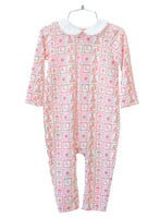 Christmas Tiles Pima Cotton Grayson Coverall Romper