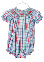Back to School Apples Smocked Birdie Bubble