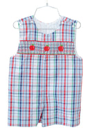 Back to School Apples Smocked Benjamin Jonjon