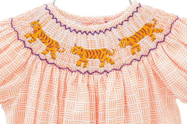 Smocked Clemson Outfits for Girls