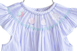 Seashells Smocked Birdie Bubble