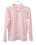 Christmas Tiles Pima Cotton Shep Polo