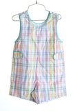 The Colorful Plaid JonJon, made from 100% cotton, keeps a boy comfortable and cool while adding a pop of color to his outfit.