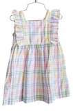 The Colorful Plaid Dress is crafted from 100% cotton, ensuring comfort and breathability for your little one all day long.