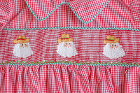 Cowboy Santa Smocked Henry Bubble