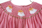 Cowboy Santa Smocked Birdie Bubble
