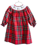 Christmas Geese Smocked Helen Dress
