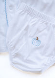 Blue Pumpkins Layette Set