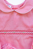 Festive Red and Green Smocked Samuel Shirt/Pants Set