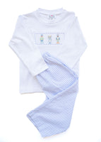 Nutcracker Smocked Beau T-Shirt/Pants Set