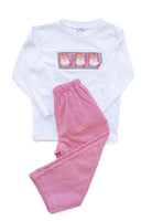 Cowboy Santa Smocked Beau T-Shirt/Pants Set