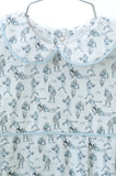 Football Player Printed Pima Outfits for Boys close up collar 