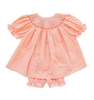Dancing Skeletons Smocked Annabelle Bloomer Set