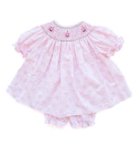 Floral Jack o'Lantern Smocked Annabelle Bloomer Set