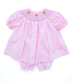 Pumpkins Smocked Annabelle Bloomer Set