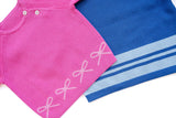 Blue Stripes Knit Sweater Set