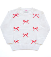 Red and White Bows Sarah Sweater