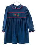 Poinsettia Smocked Pima Cotton Libby Dress