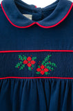 Poinsettia Smocked Pima Cotton Libby Dress