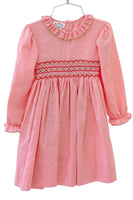 Festive Red and Green Smocked Charlotte Dress
