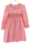 Festive Red and Green Smocked Charlotte Dress