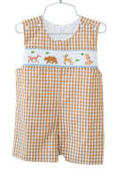 Woodland Animals Smocked Benjamin Jonjon