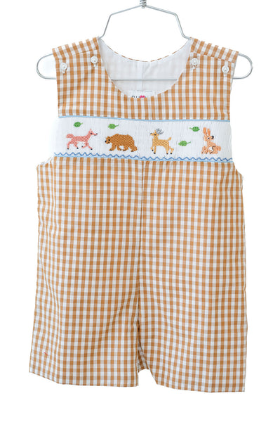 Woodland Animals Smocked Benjamin Jonjon