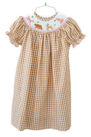 Woodland Animals Smocked Helen Dress