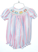 Trains Smocked Birdie Bubble