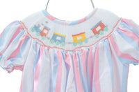 Trains Smocked Helen Dress