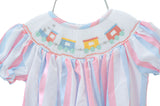 Trains Smocked Helen Dress