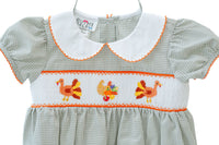 Thanksgiving Smocked Caroline Dress