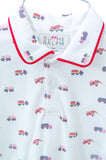 Construction Trucks Toile Pima Shep Polo