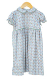 Green Retro Bows Pima Cotton Libby Dress