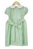 Thanksgiving Smocked Green Caroline Dress