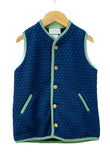 Navy Blue Quilted Vest